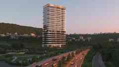 Zenith by Linkers — the 22-floor residential tower seen against the DHA Overseas Block skyline